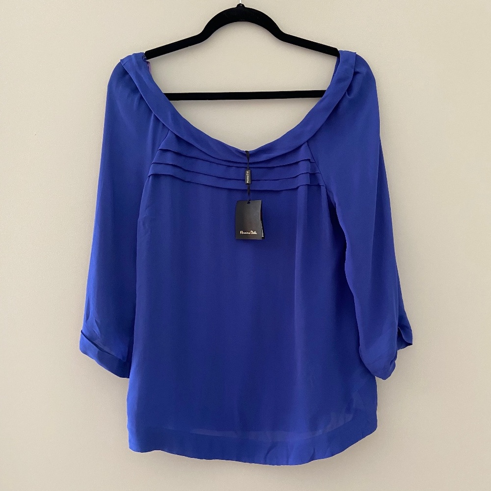 NWT MASSIMO DUTTI SCOOP BACK TOP